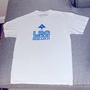 White & blue LRG skate shirt. 100% cotton; Never worn